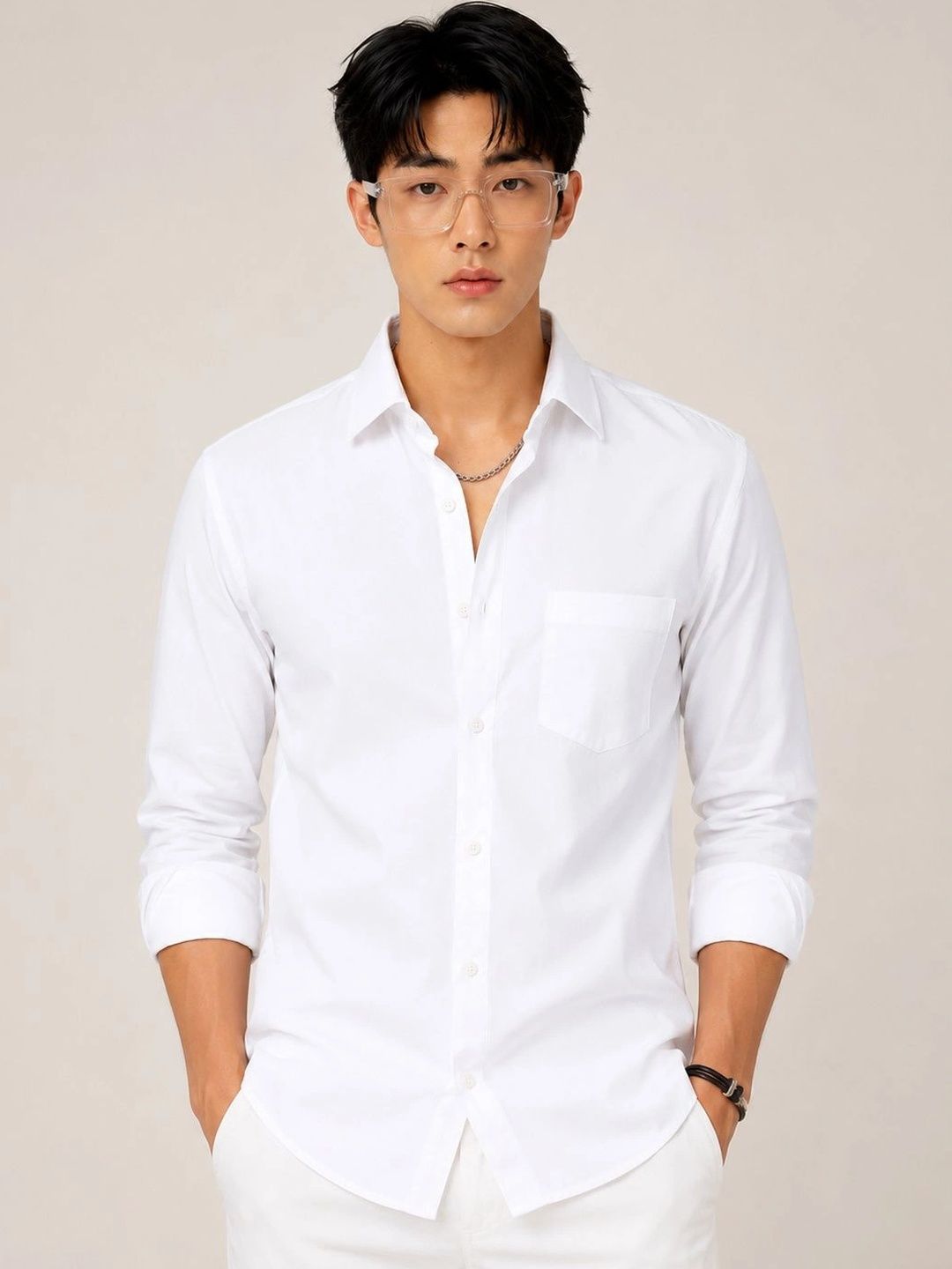 VILAZO Men Relaxed Casual Shirt