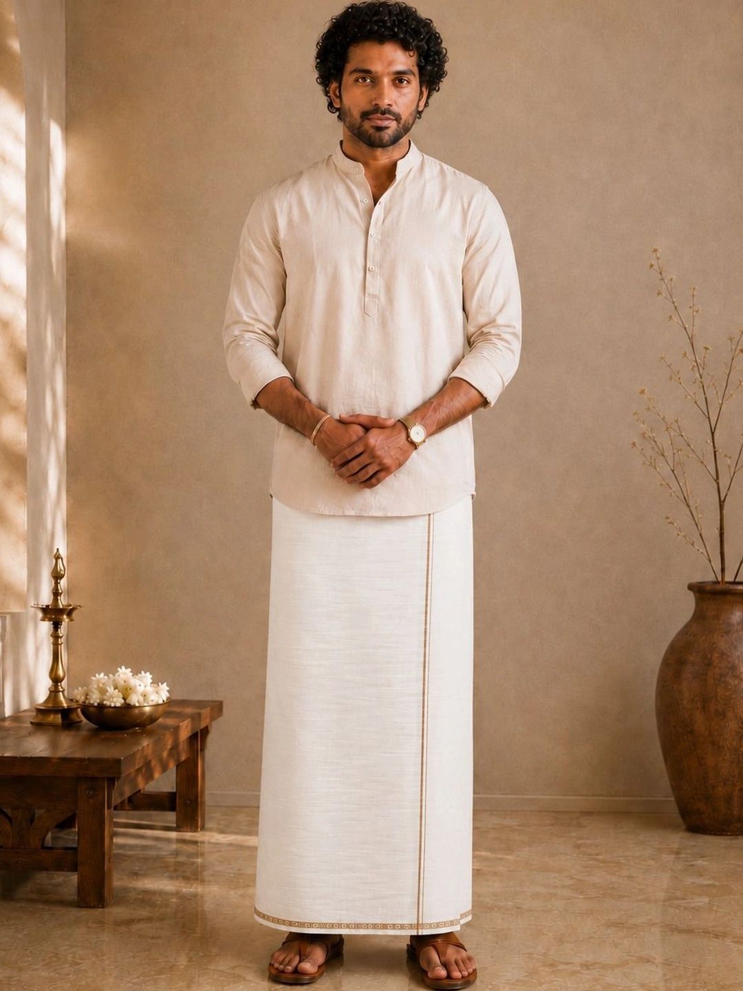 Sac Shree Aparajeet Creations Men Cotton Dhoti Dhotis