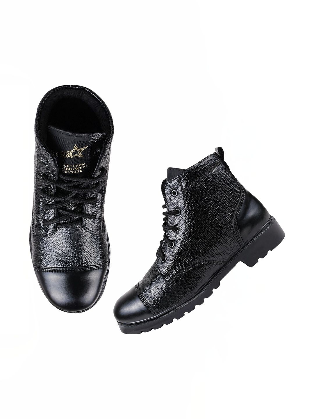 Benera Men Textured Leather Trekking Shoes