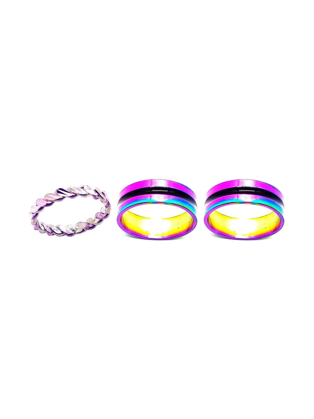 KINGSTYLE IMPEX Women Set of 3 Finger Ring