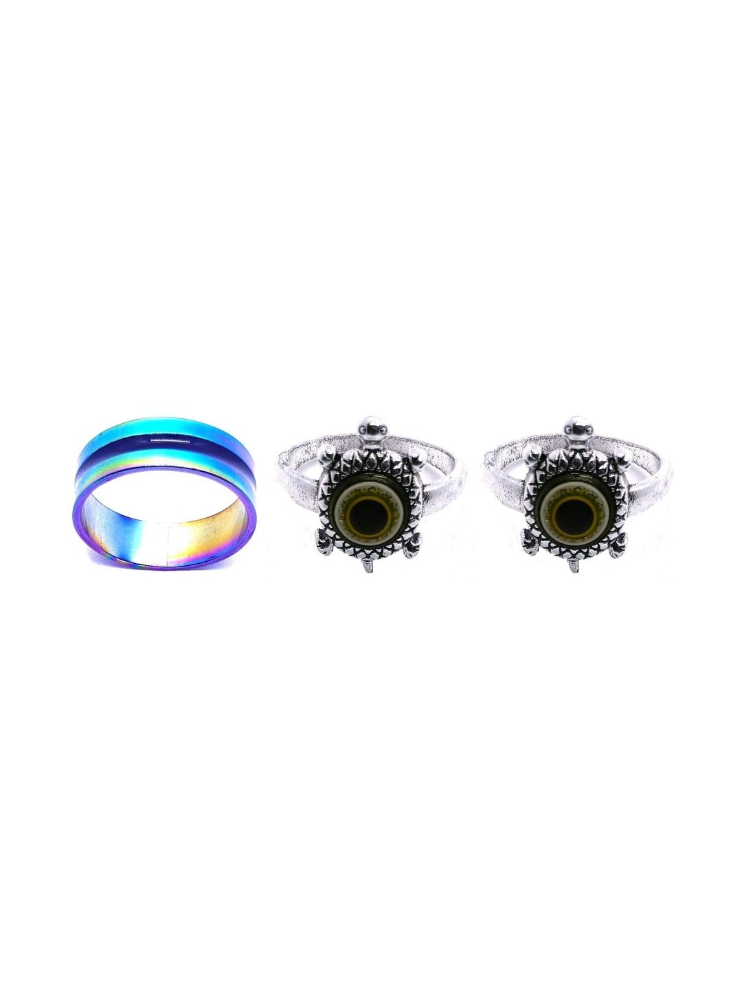 KINGSTYLE IMPEX Women Set of 3 Finger Ring