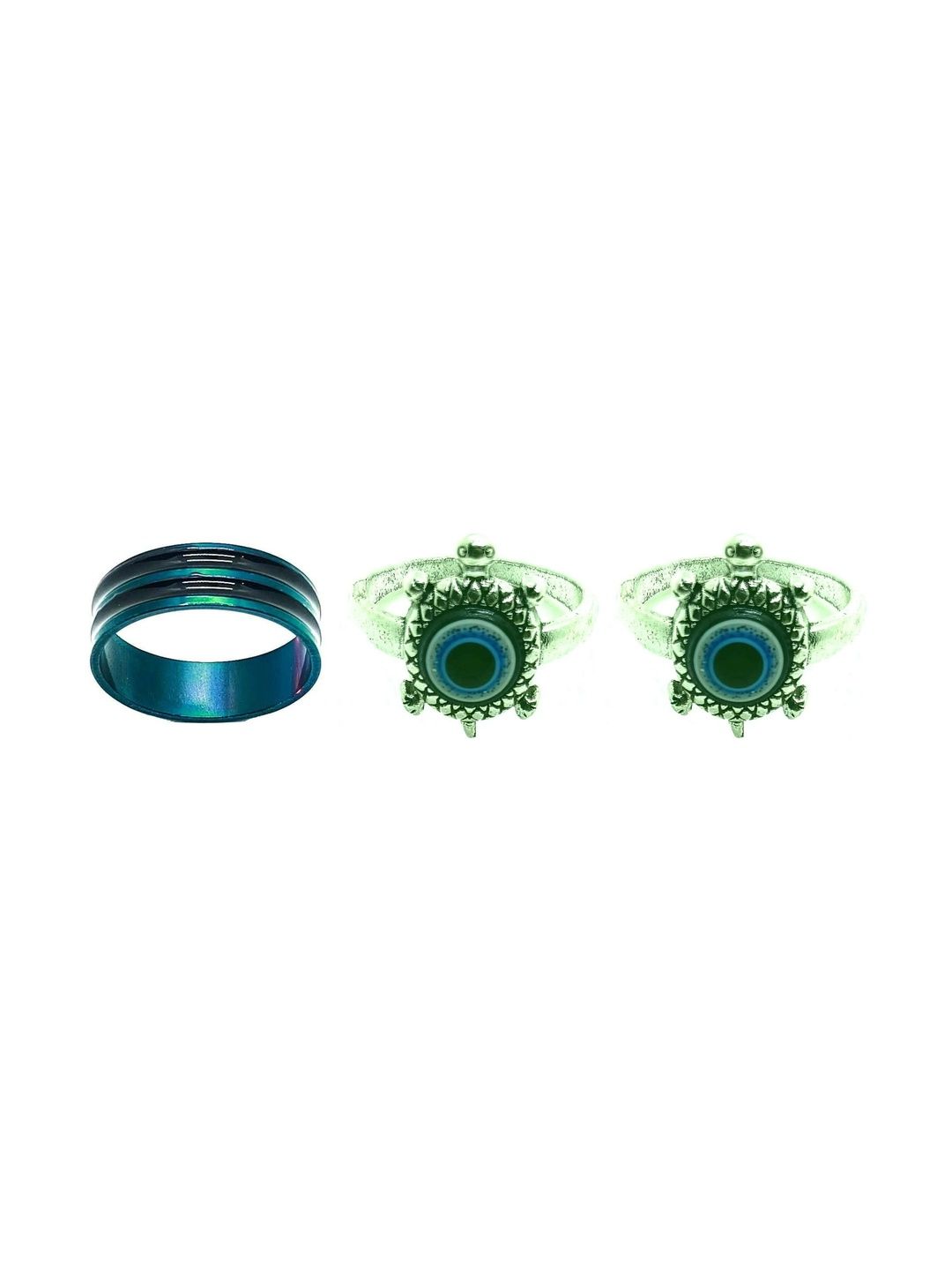 KINGSTYLE IMPEX Women Set of 3 Finger Ring