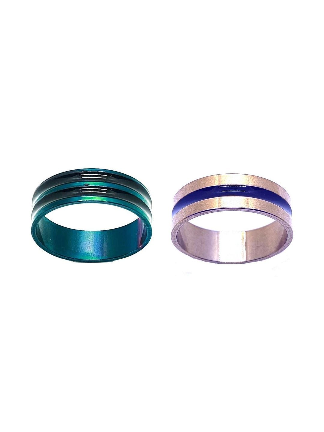 KINGSTYLE IMPEX Women Set of 2 Enamelled Finger Ring