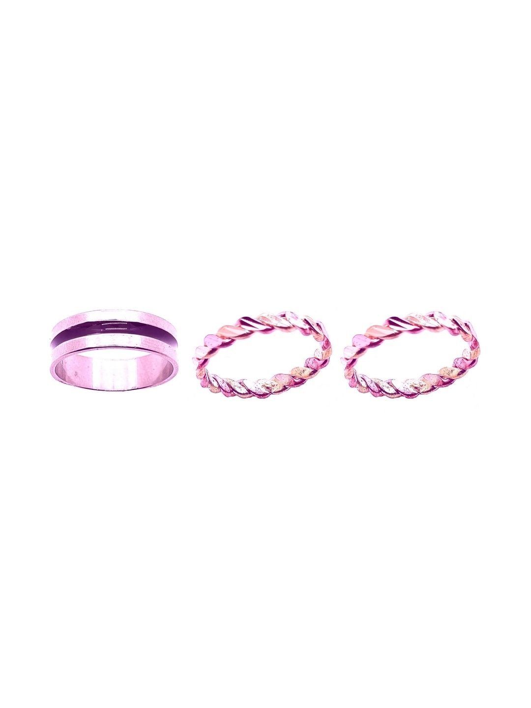 KINGSTYLE IMPEX Women Set of 3 Finger Ring
