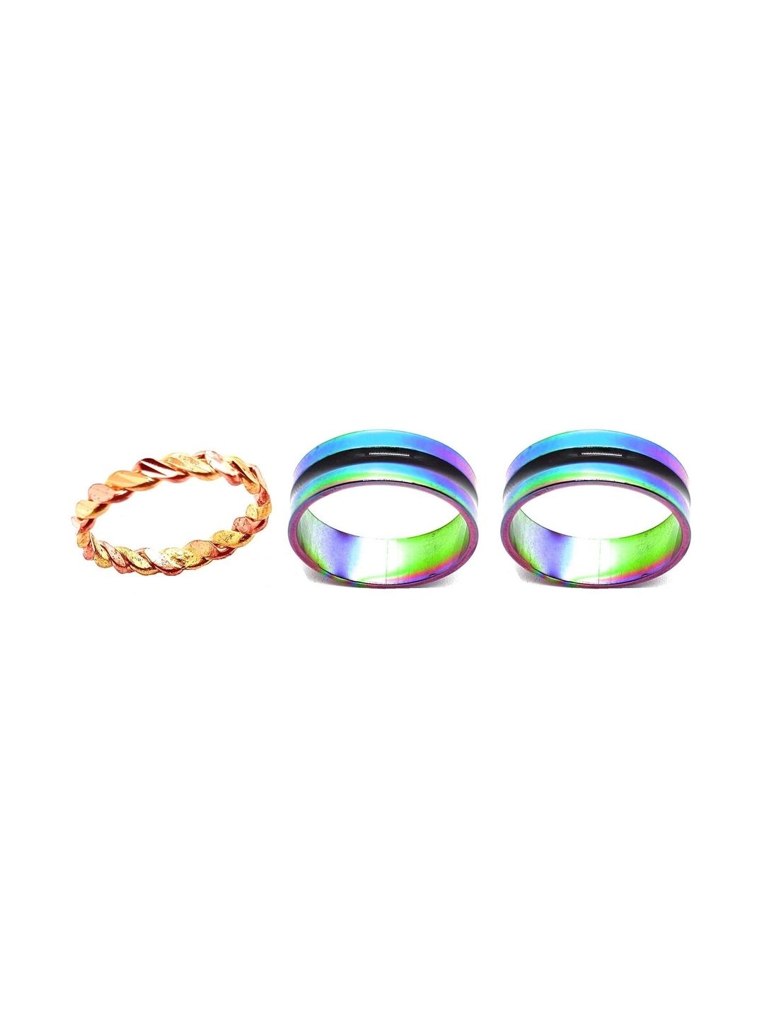 KINGSTYLE IMPEX Women Set of 3 Finger Ring