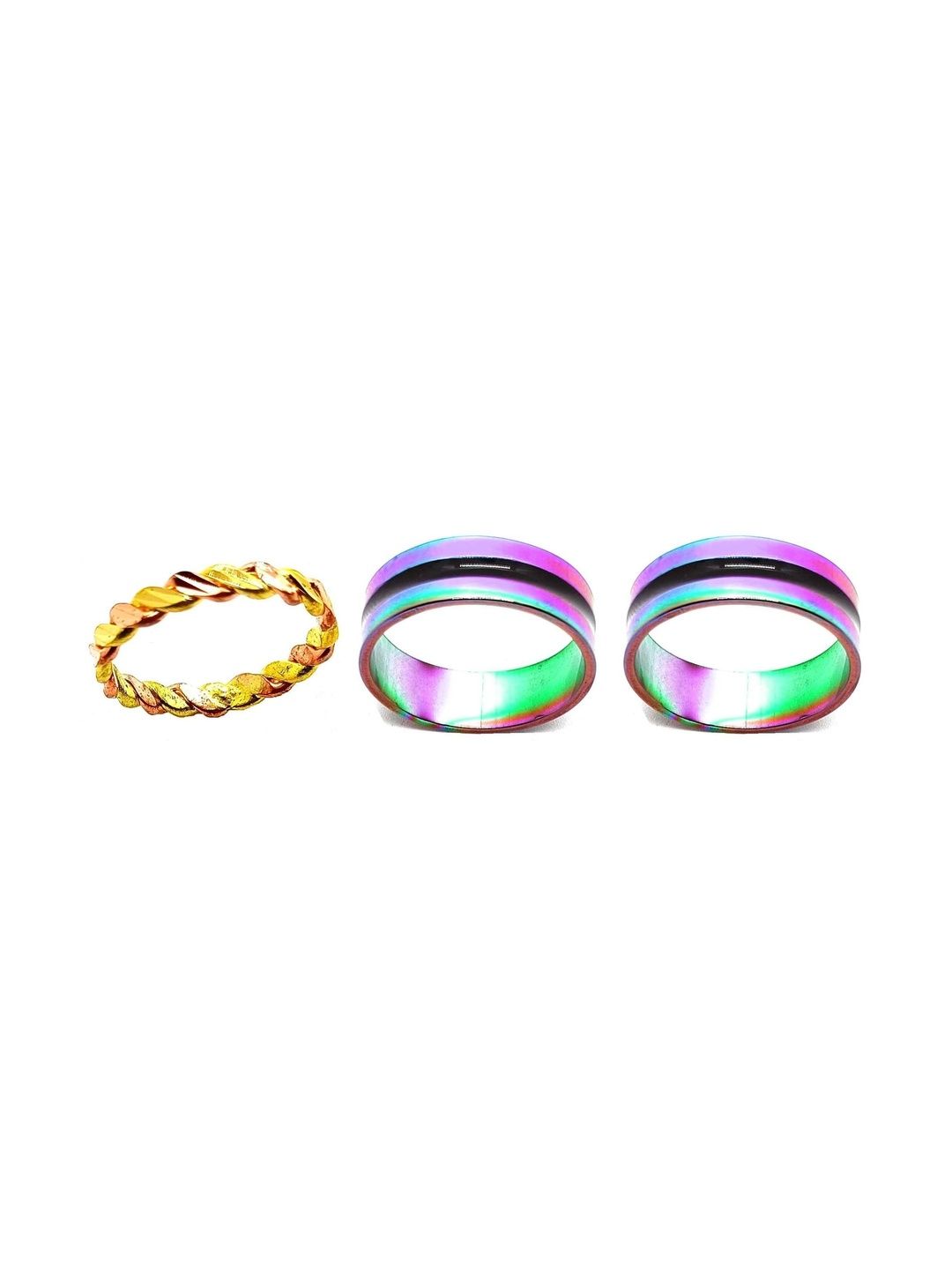 KINGSTYLE IMPEX Women Set of 3 Finger Ring