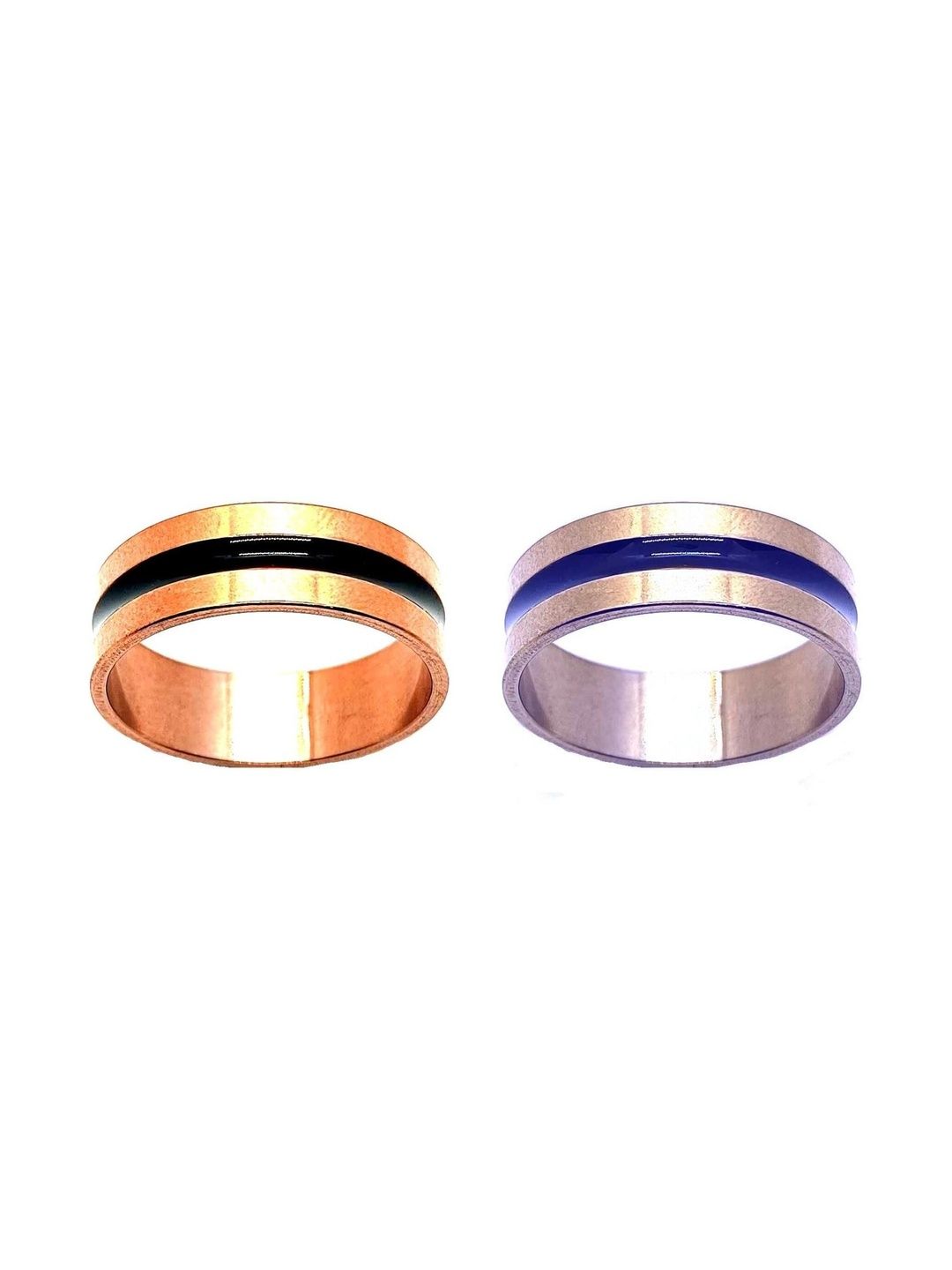 KINGSTYLE IMPEX Women Set of 2 Enamelled Finger Ring