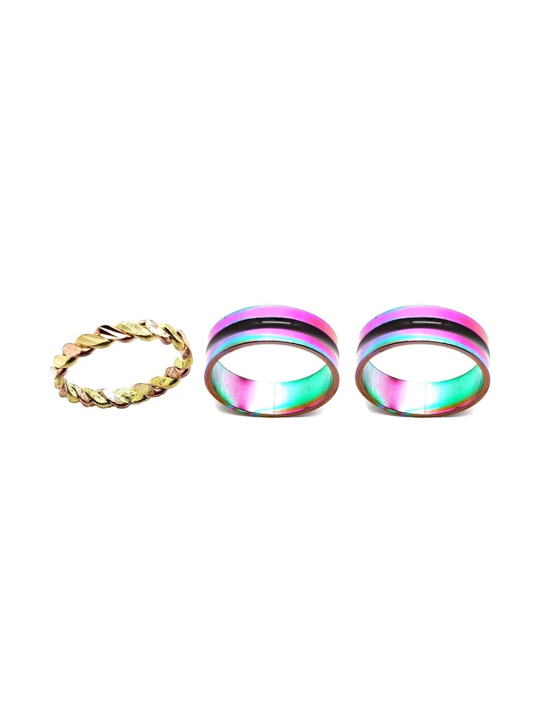 KINGSTYLE IMPEX Women Set of 3 Finger Ring