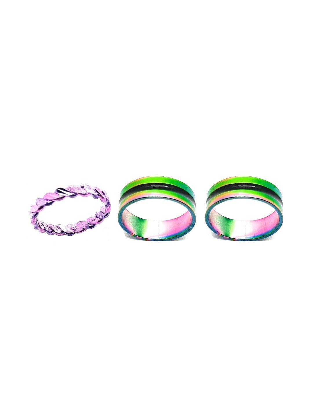 KINGSTYLE IMPEX Women Set of 3 Finger Ring