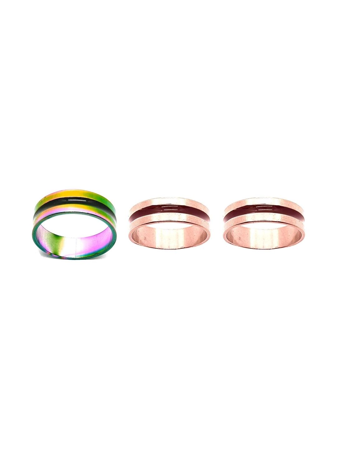 KINGSTYLE IMPEX Women Set of 3 Finger Ring