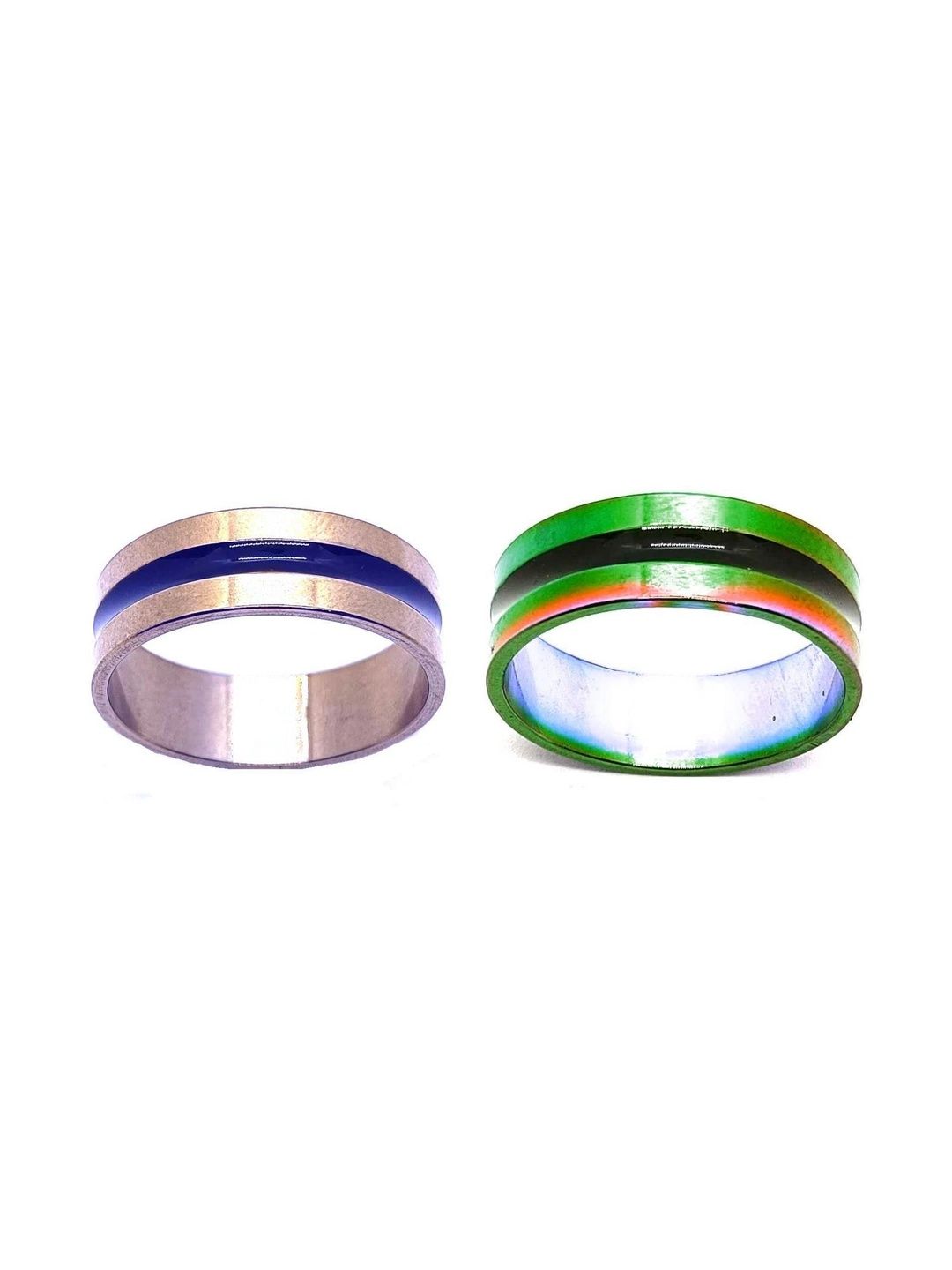 KINGSTYLE IMPEX Women Set of 2 Enamelled Finger Ring