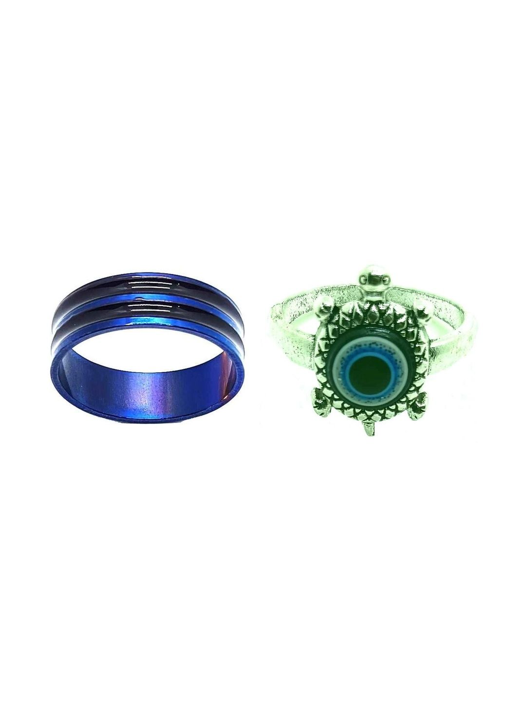 KINGSTYLE IMPEX Women Set of 2 Oxidised Finger Ring