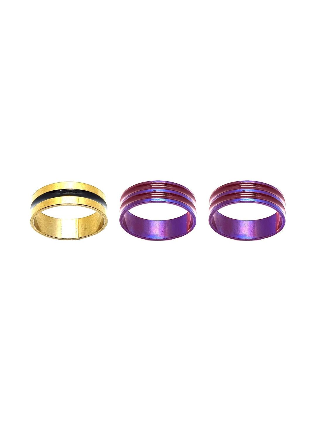 KINGSTYLE IMPEX Women Set of 3 Finger Ring