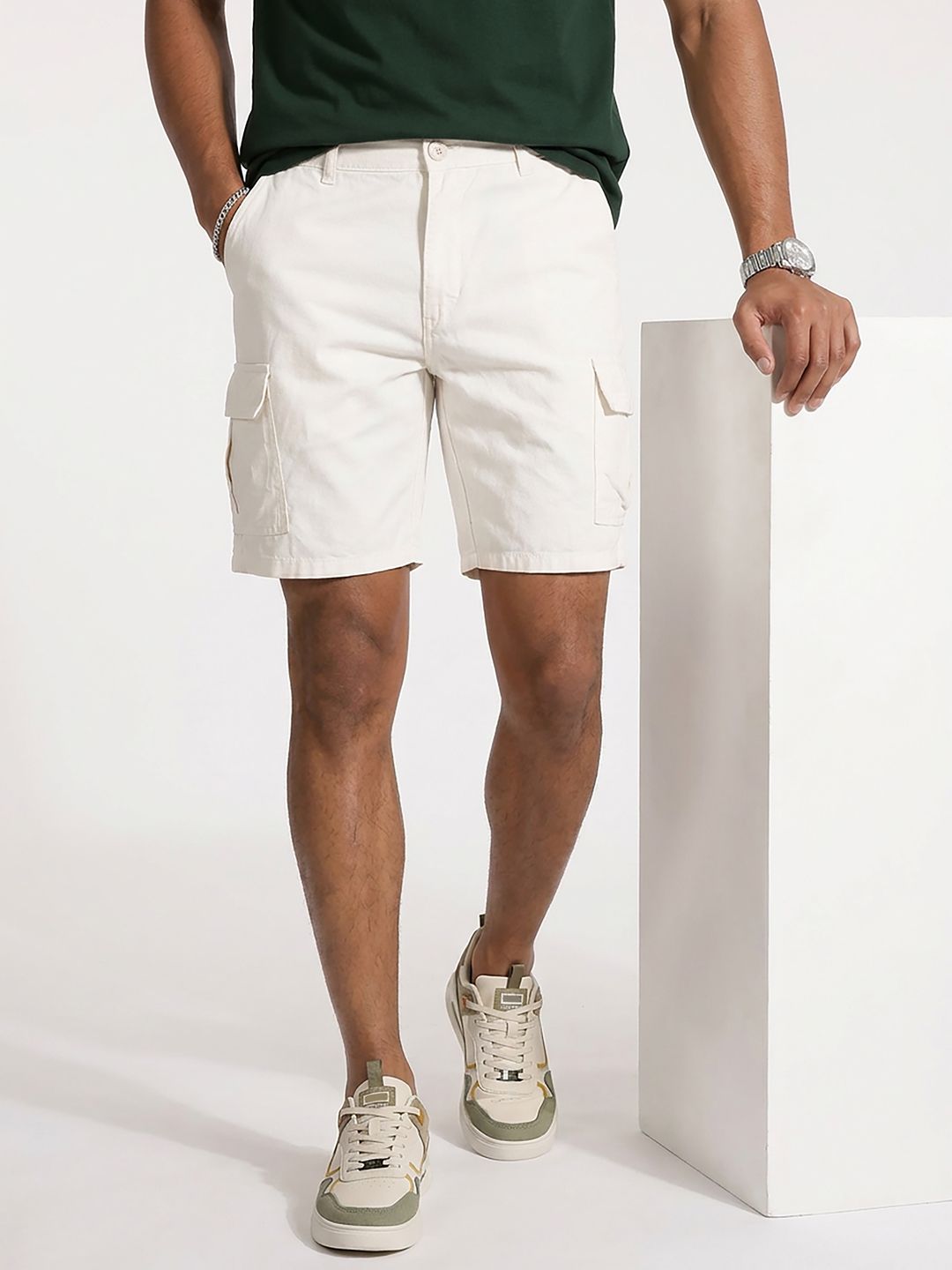Roadster The Roadster Life Co. Men Pure Cotton Cargo Shorts