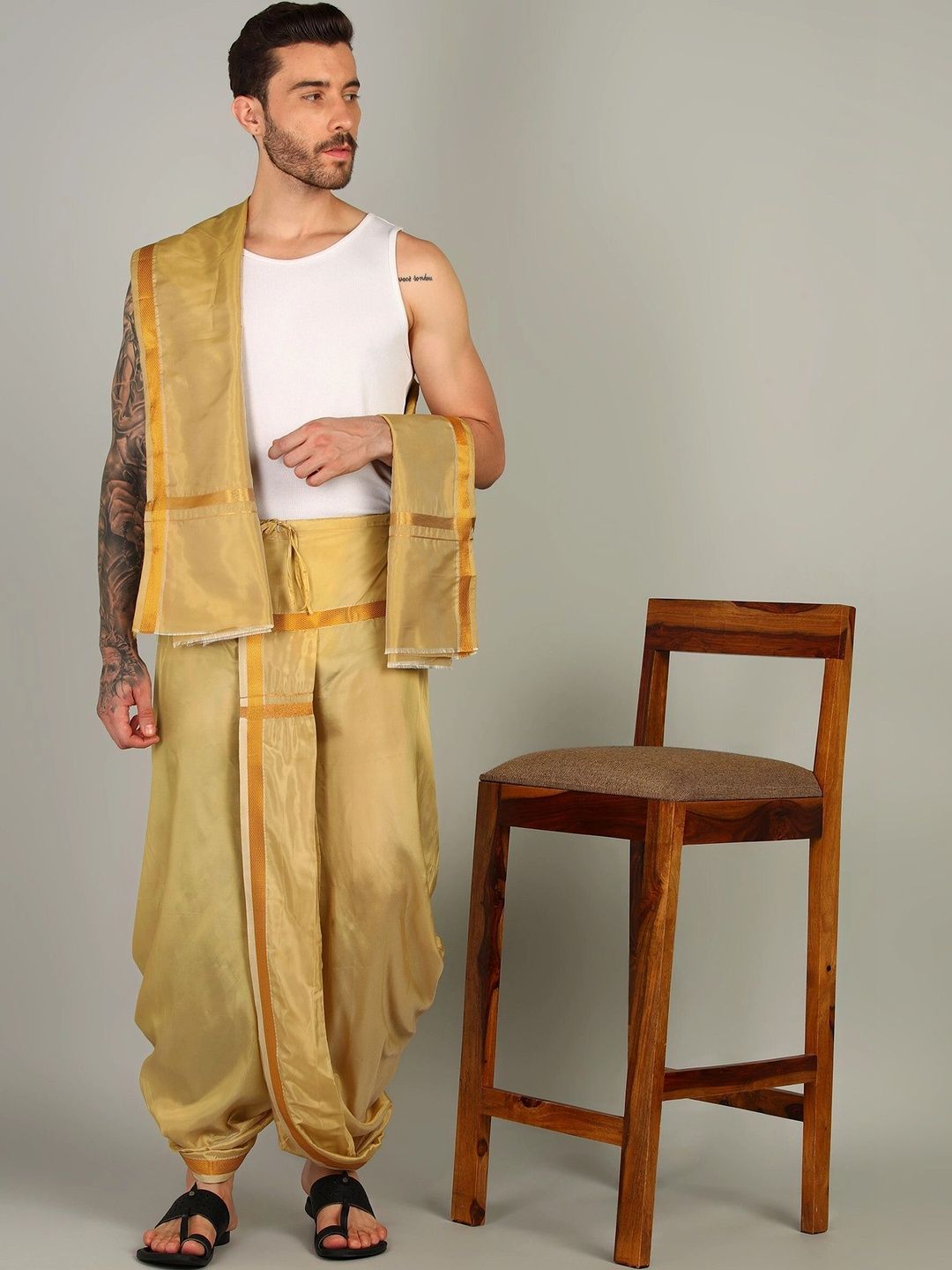 AKESHAVAM Men Dhoti Dhotis