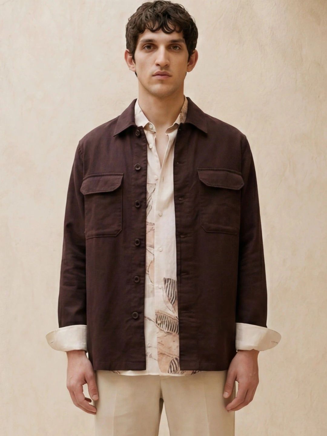 RARE RABBIT Men Open Front Jacket