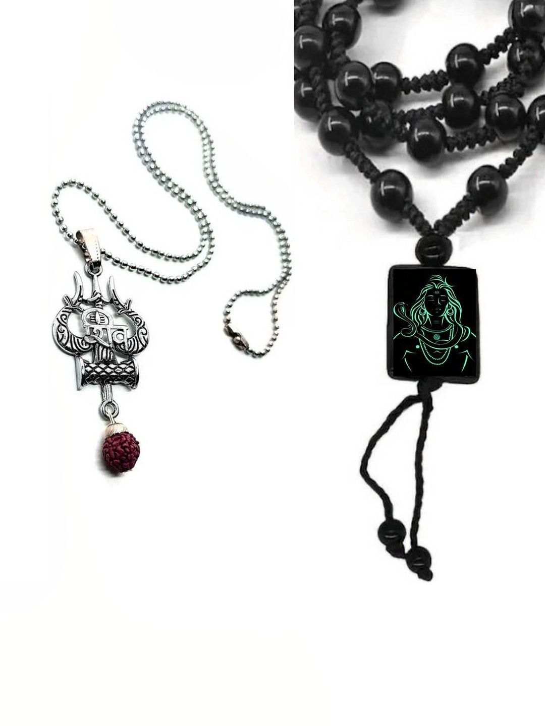 KINGSTYLE IMPEX Geometric Pendants with Chains