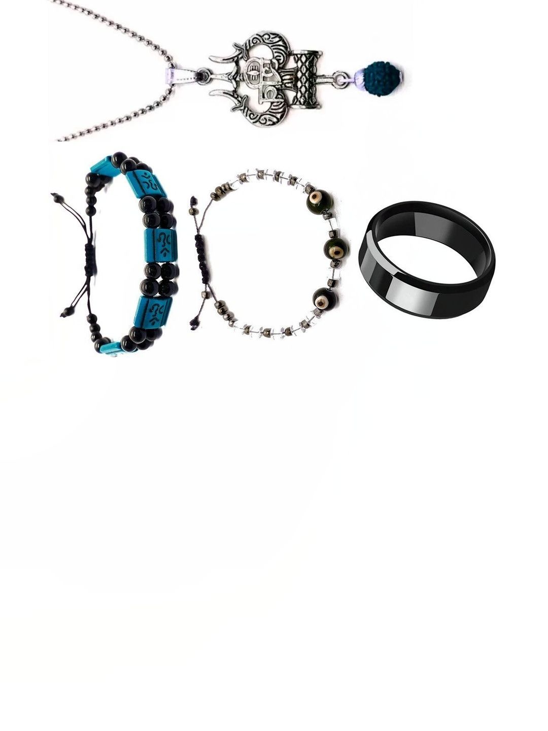 KINGSTYLE IMPEX Geometric Pendants with Chains