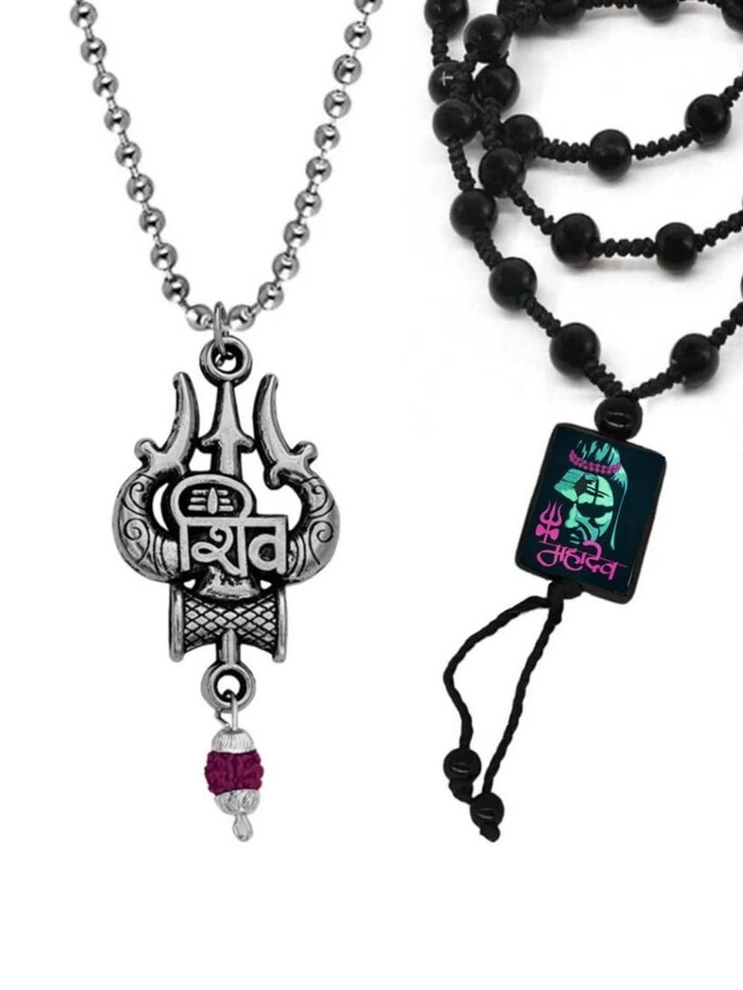 KINGSTYLE IMPEX Geometric Pendants with Chains