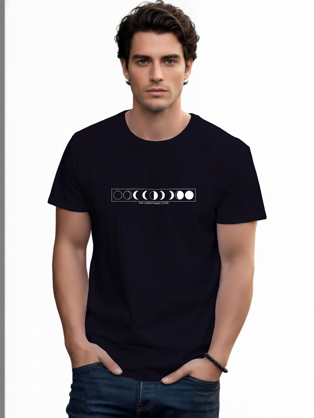 Sanaatani Men Printed Pure Cotton T-shirt