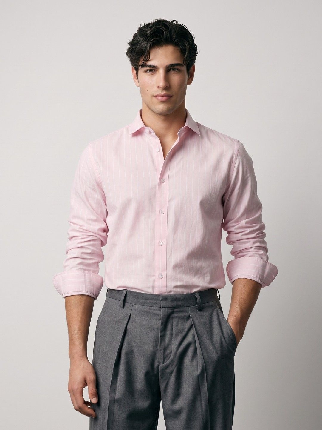 OvrWrk OvrWrk Striped Casual Shirt