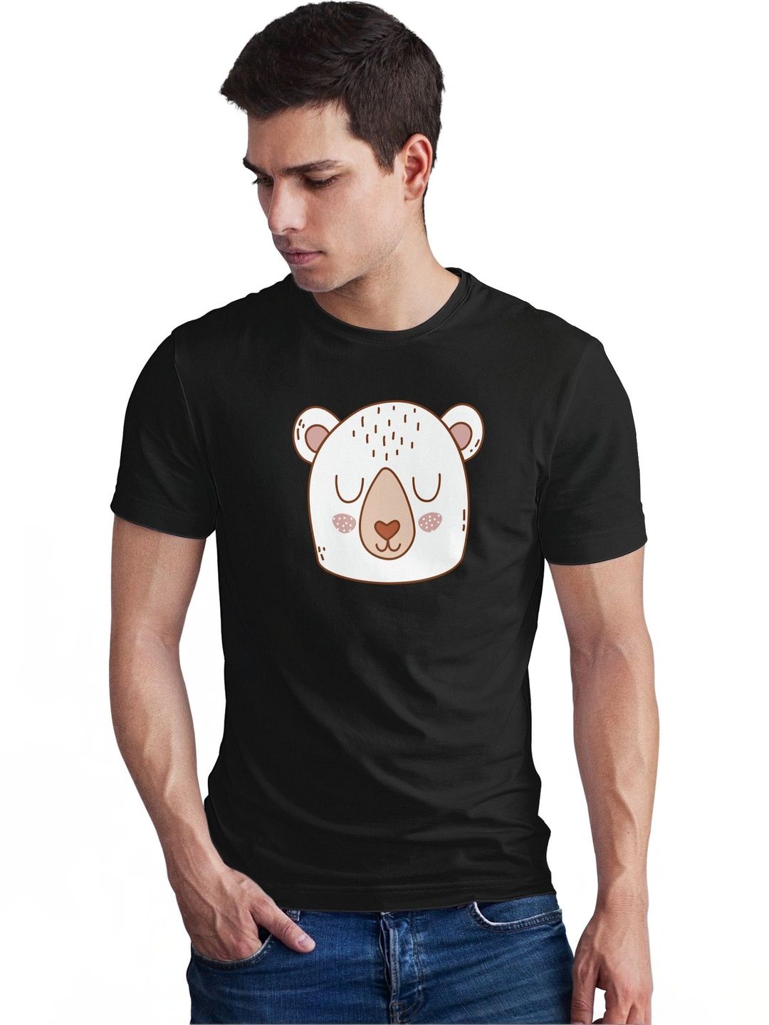 Seekbuylove Men Printed Bio Finish T-shirt