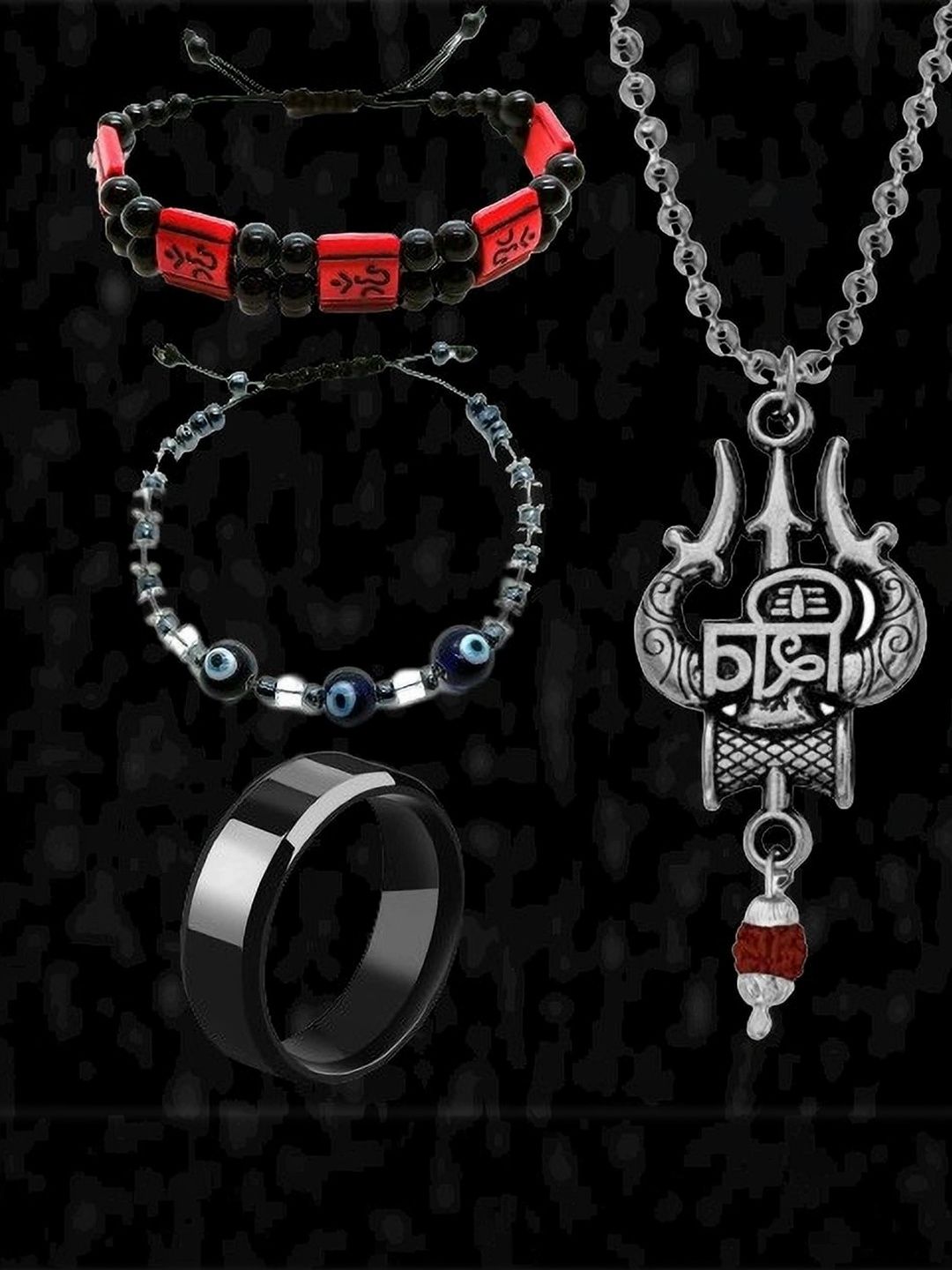 KINGSTYLE IMPEX Geometric Pendants with Chains