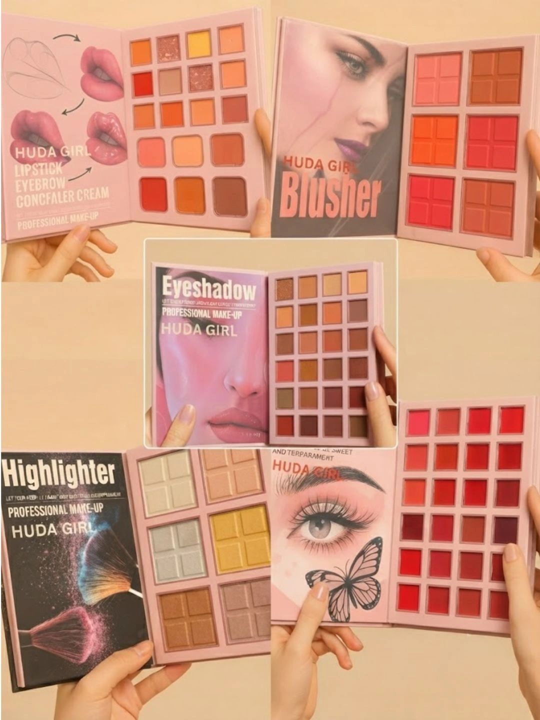 Huda Girl Huda Girl 5 In 1 Makeup Book Palette-260g