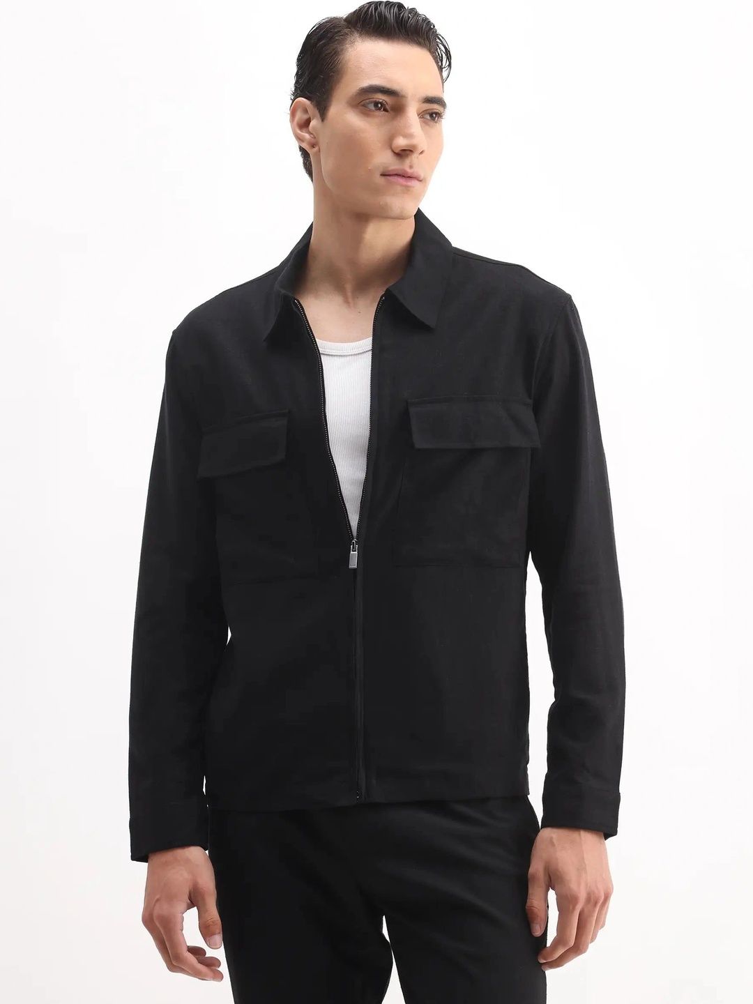 RARE RABBIT Men Open Front Jacket