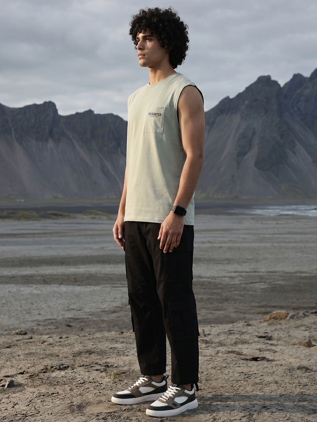 The Roadster Life Co. Typography Printed Pure Cotton Relaxed Fit T-shirt