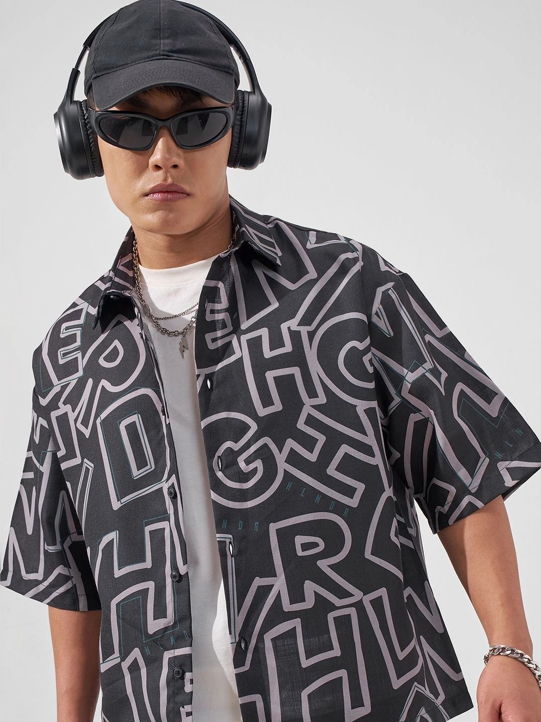 HIGHLANDER Men Boxy Printed Casual Shirt