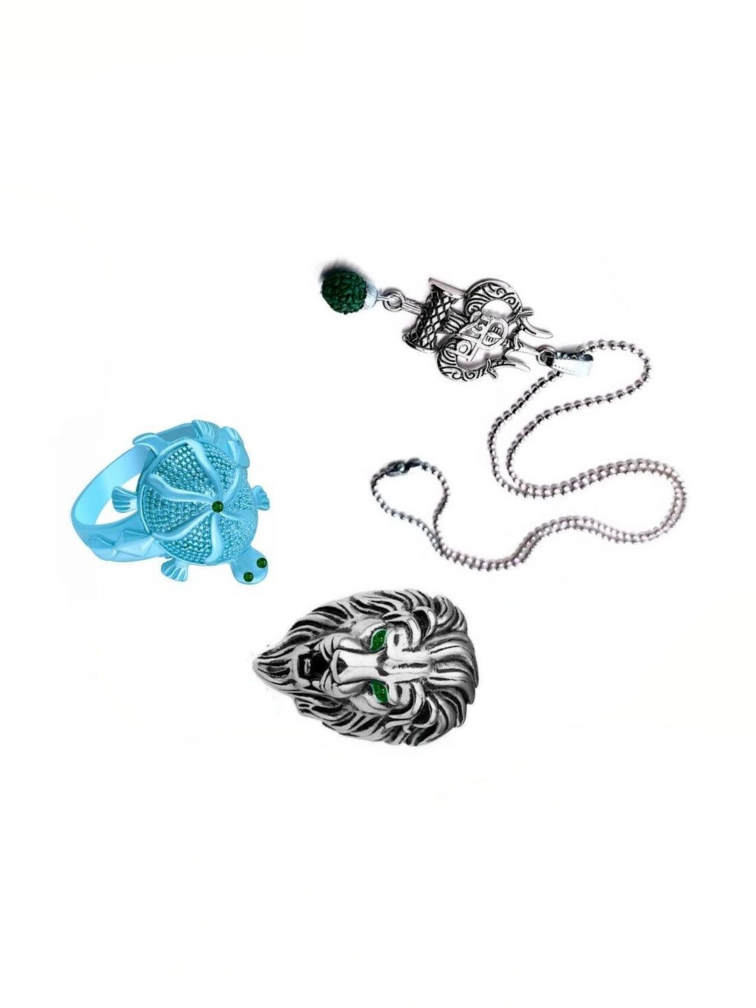 KINGSTYLE IMPEX Geometric Pendants with Chains