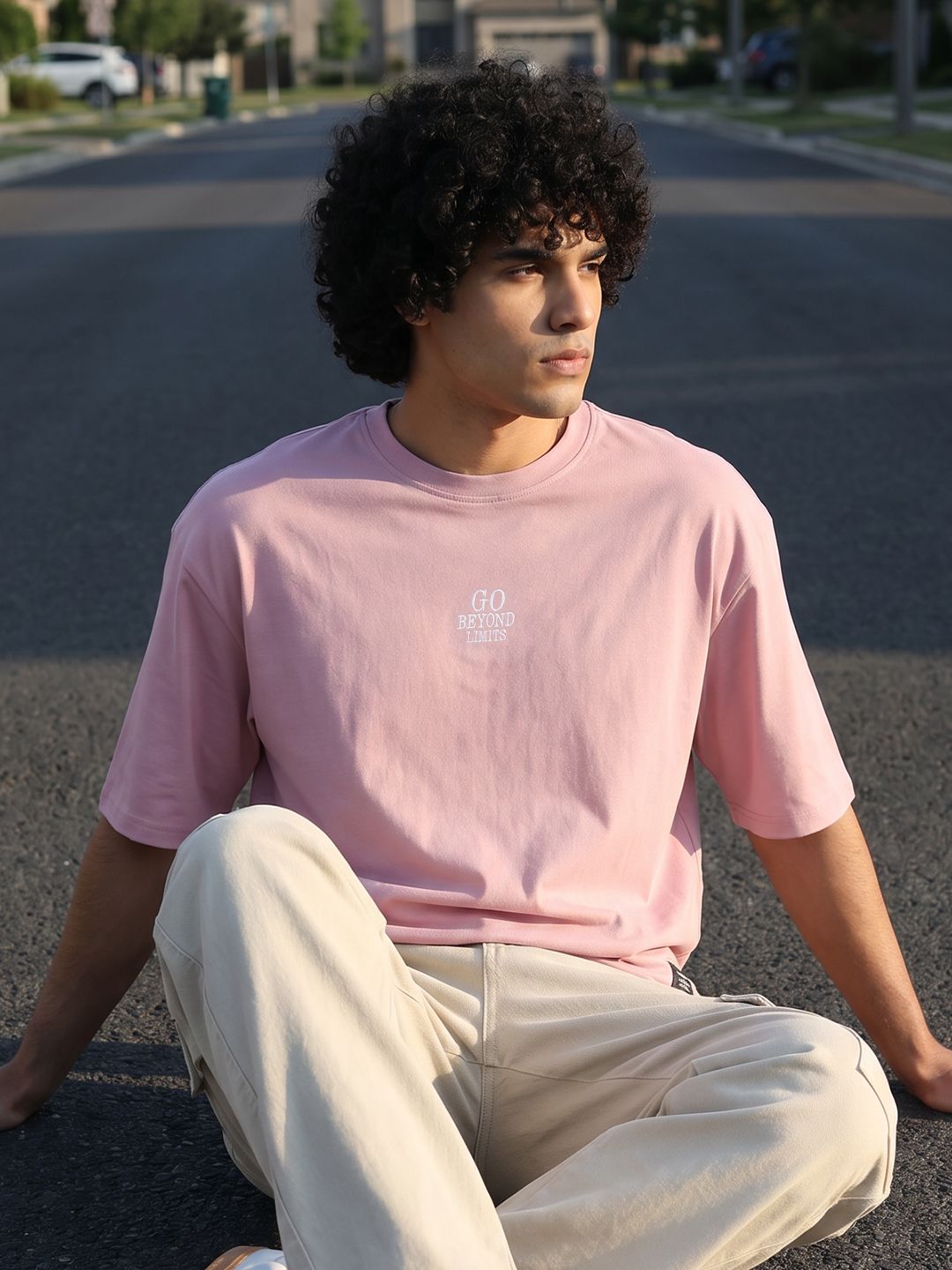 The Roadster Life Co. Relaxed Fit Typography Pure Cotton T-shirt