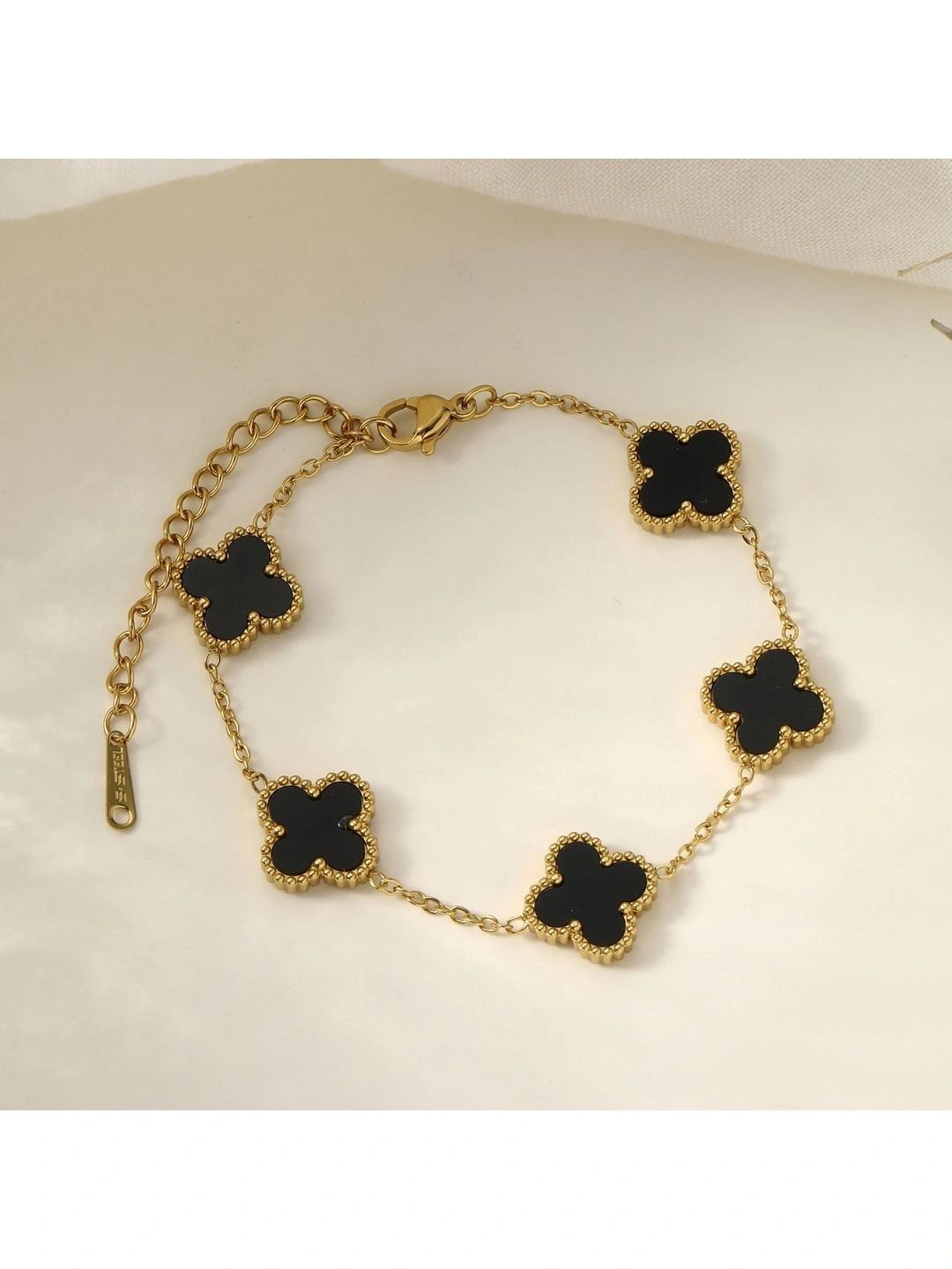 Women Wraparound Bracelet SALTY Moorish Clover Adjustable Bracelet for Women & Girls Everyday Wear