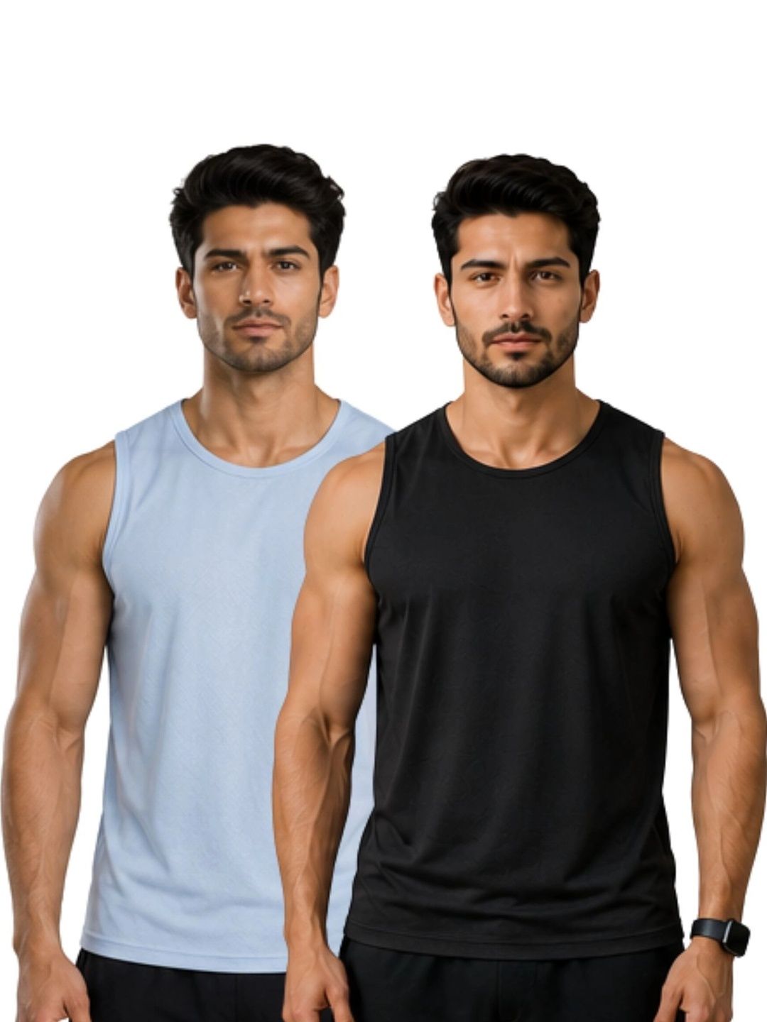 IndiCrafts Pack of 2 Gym Vest