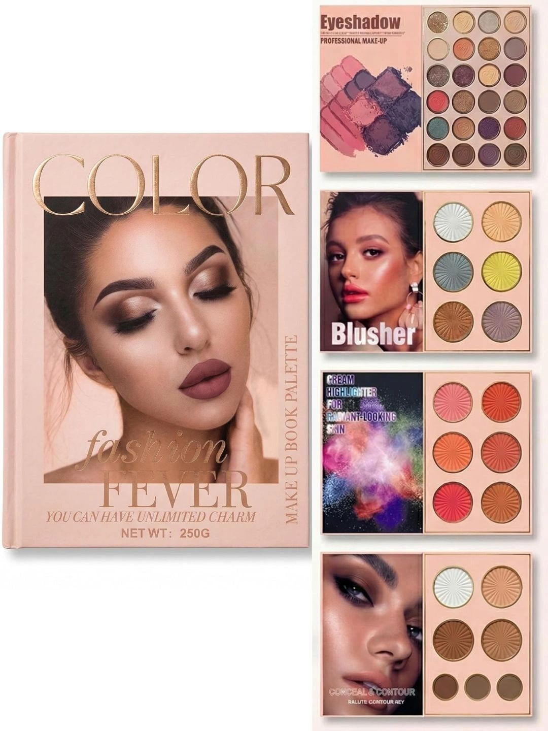 Huda Girl Huda Girl All-in-One 4-In-1 Makeup Book Palette-250g