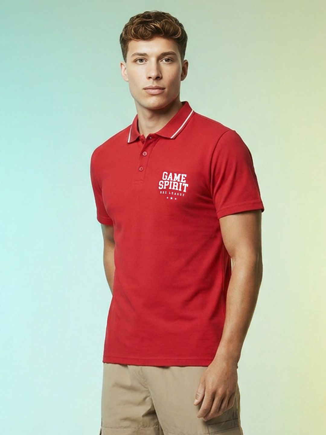 HRX by Hrithik Roshan Printed Polo Collar T-shirt