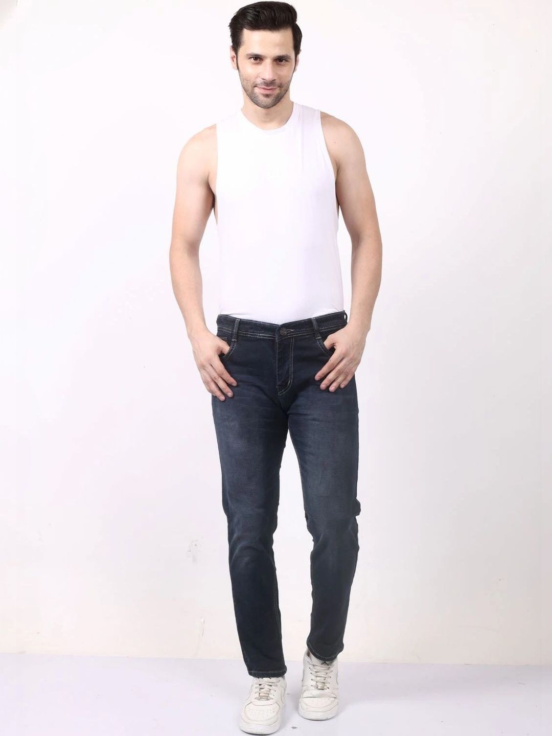SACHIVA FASHION Men Regular Fit High-Rise Stretchable Jeans