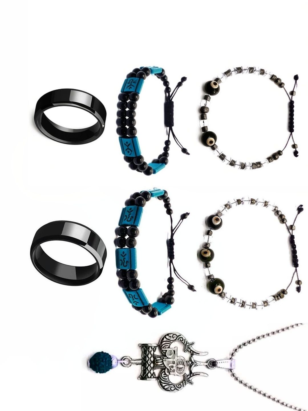 KINGSTYLE IMPEX Geometric Pendants with Chains