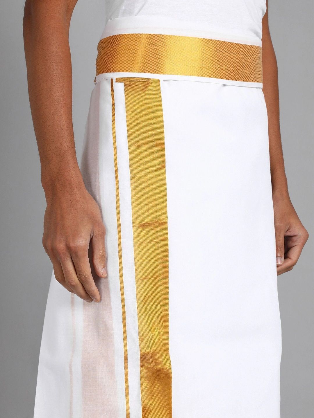 AKESHAVAM Men Cotton Dhoti Dhotis