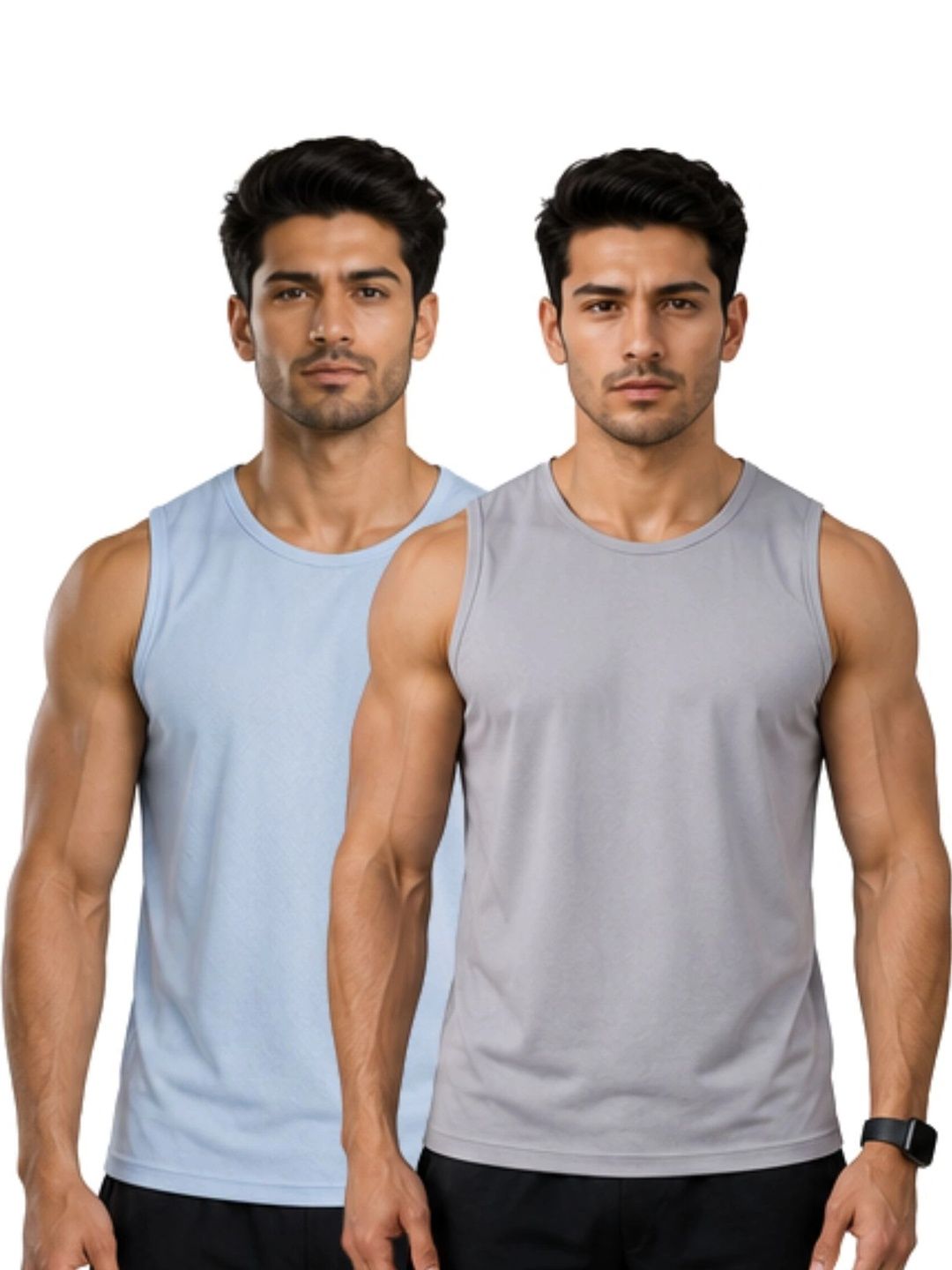 IndiCrafts Pack of 2 Gym Vest