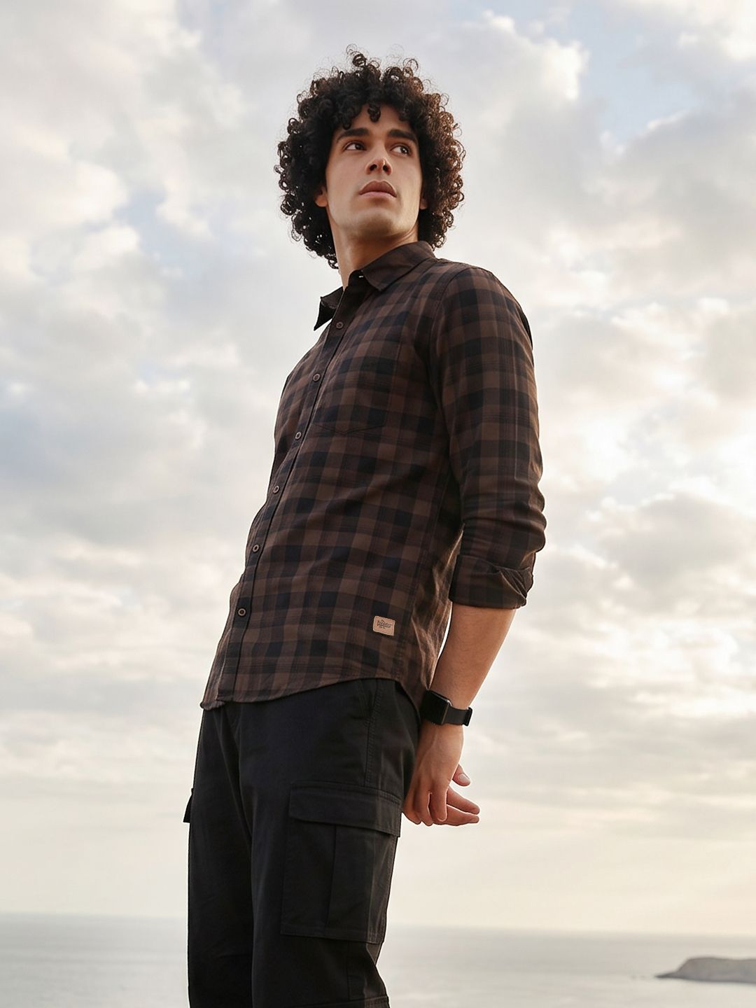 The Roadster Life Co. Tartan Checked Pure Cotton Casual Shirt