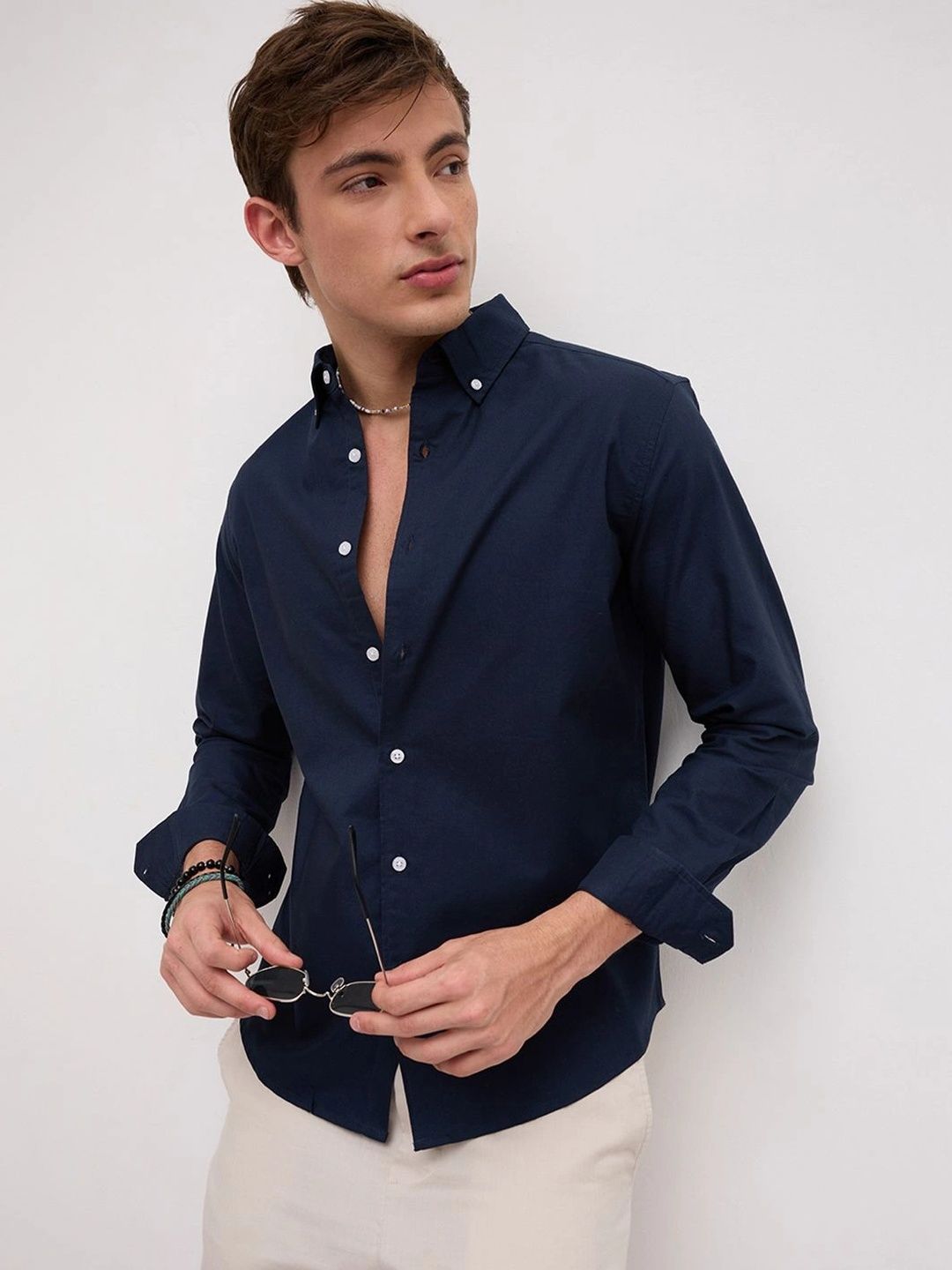 VASTRADO Men Classic Slim Fit Casual Shirt
