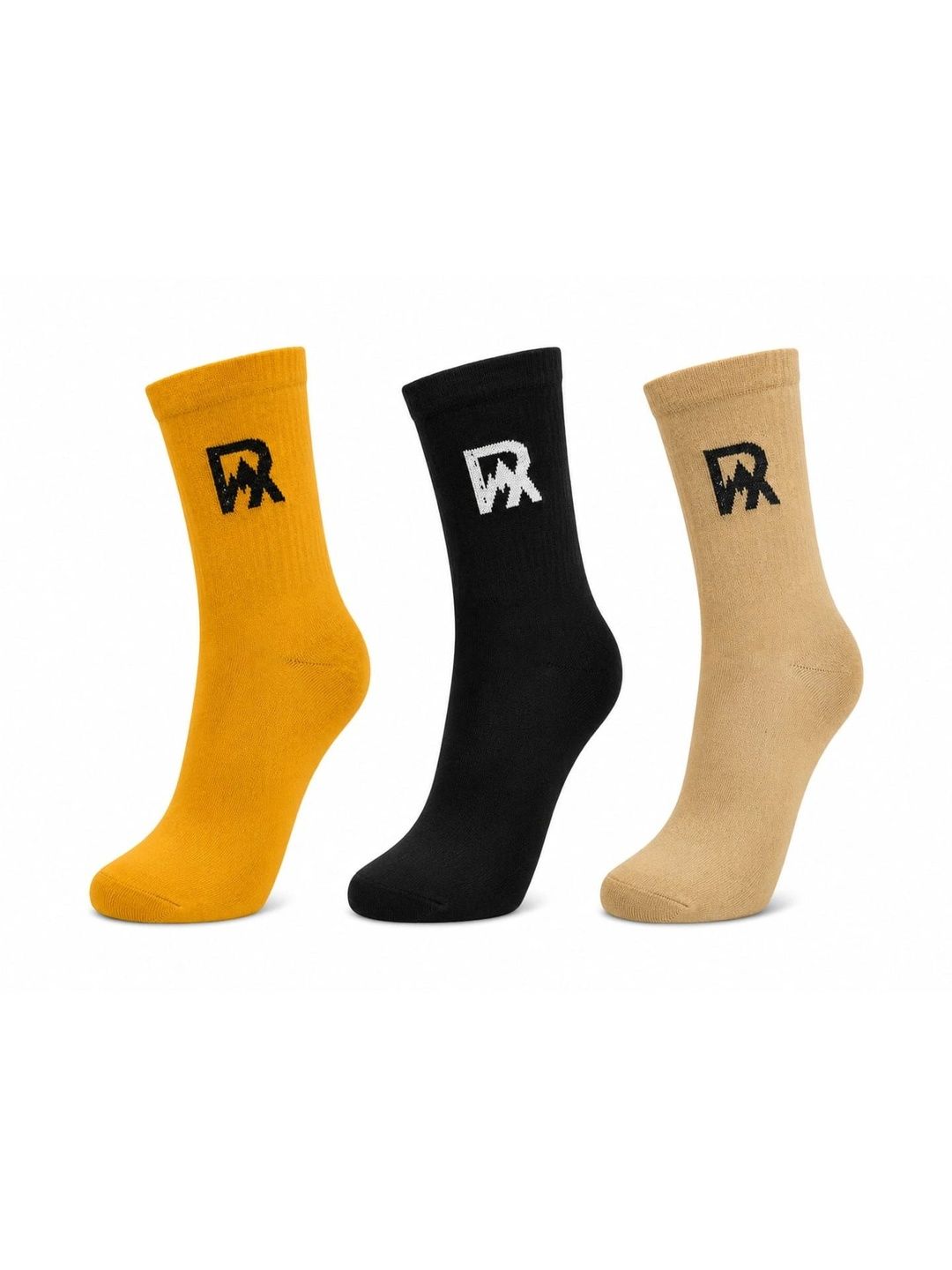 Roadster Men Pack of 3 Cotton Blend Assorted Above Ankle Socks