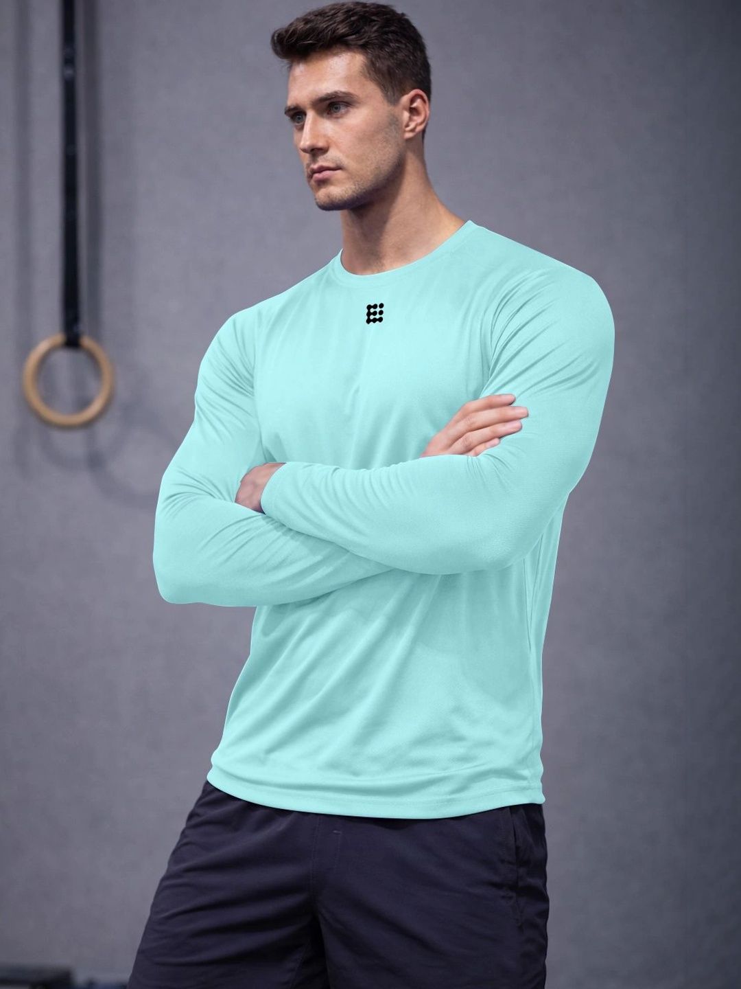ENRIZZ X FITNESS EXCHANGE Men Printed Dri-FIT T-shirt