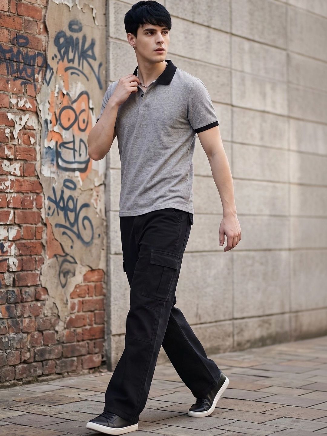 Roadster Men Polo Collar Pockets T-shirt
