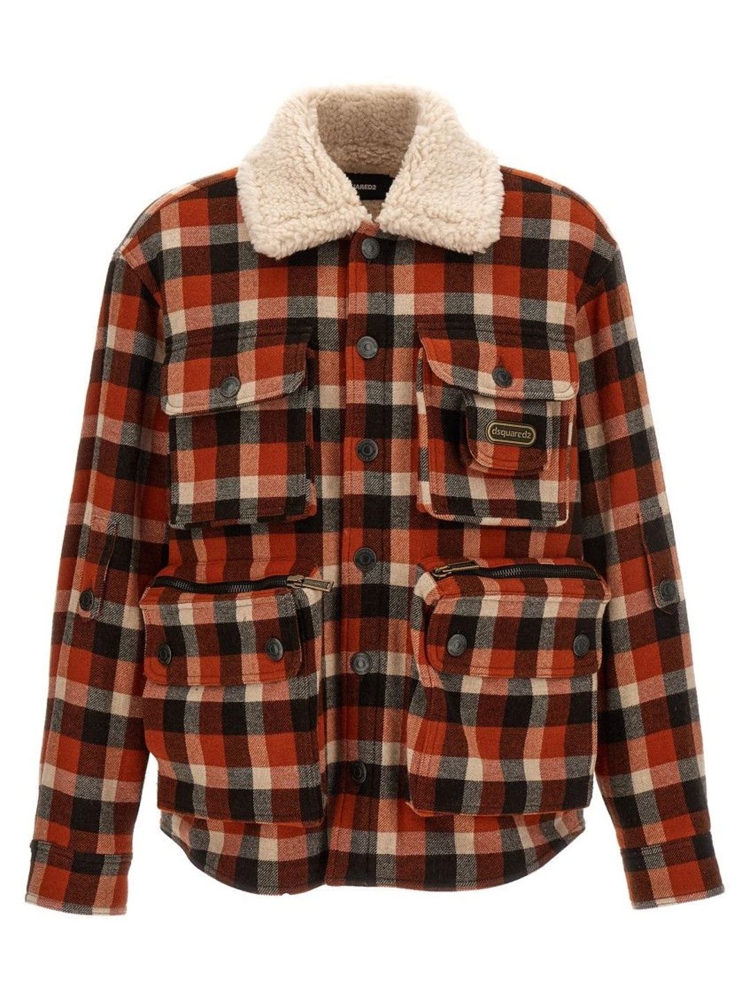 Dsquared2 Multicolor Check Logo Jacket