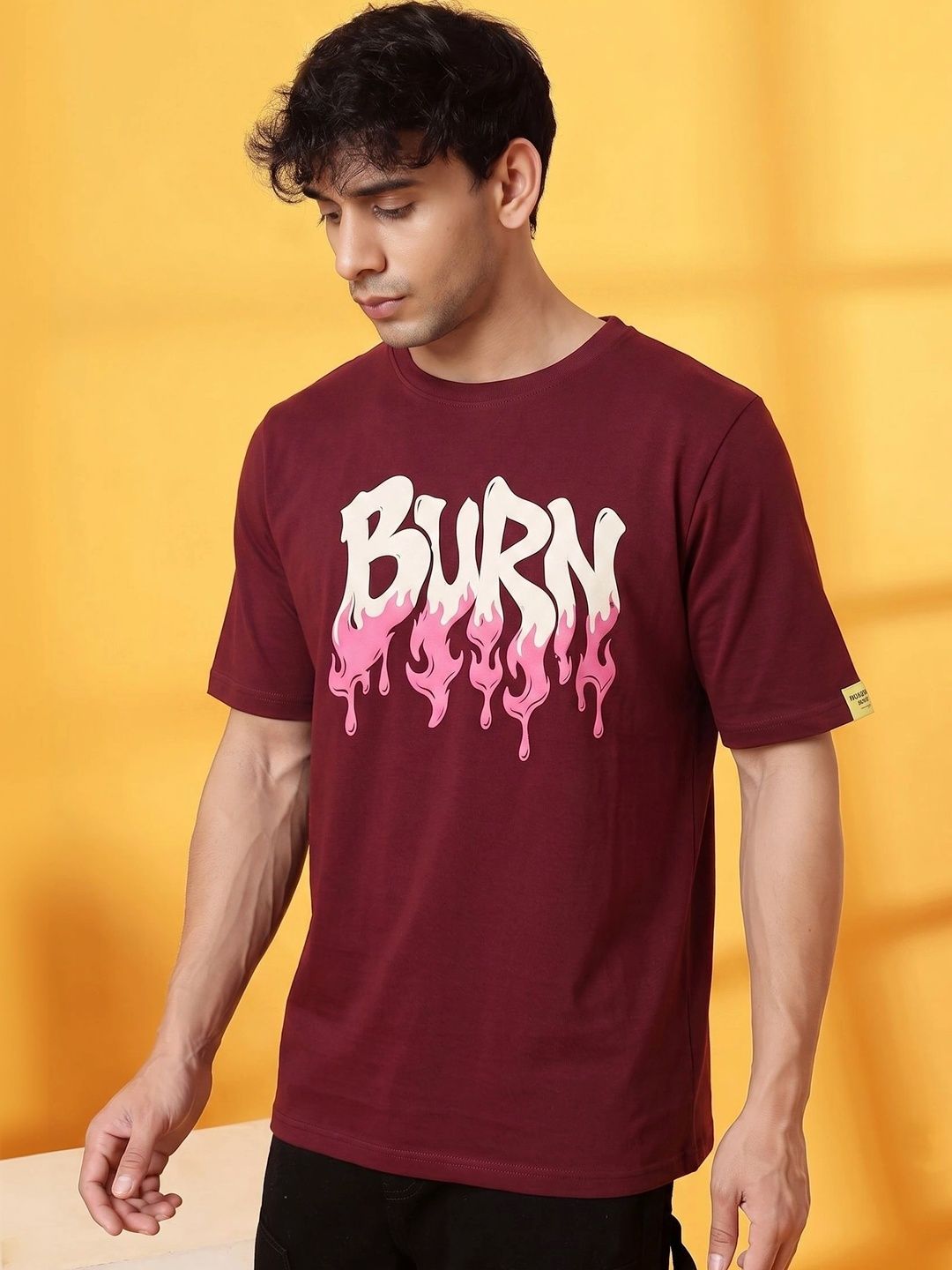 RHINO CULT Men Typography Printed T-shirt