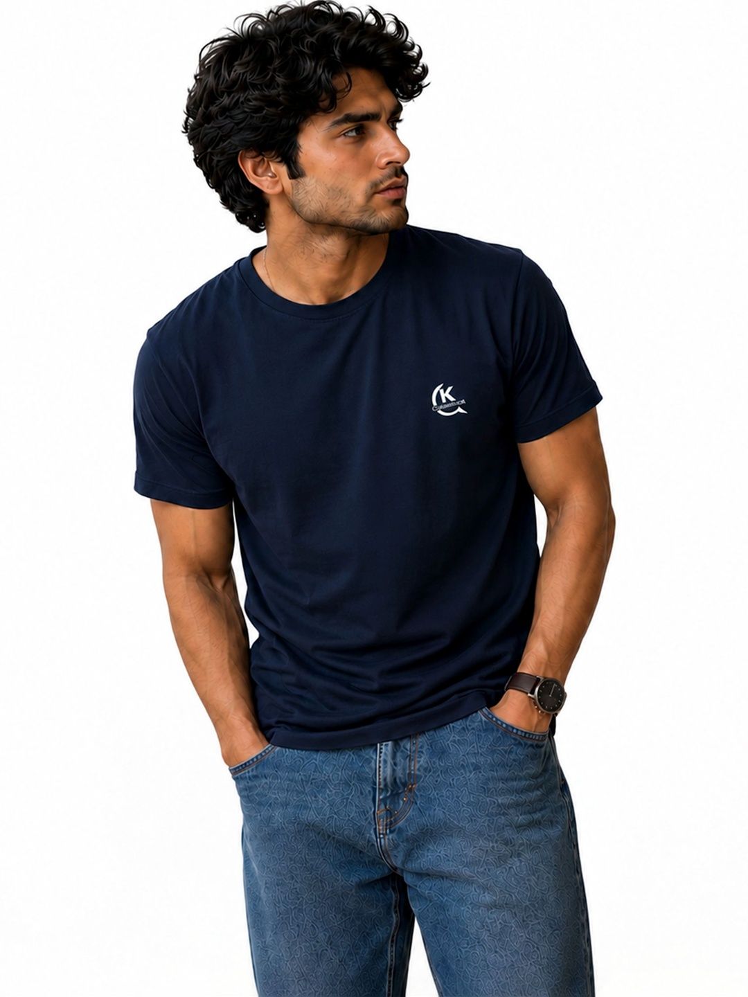 ClotheKraft Men Brand Logo T-shirt
