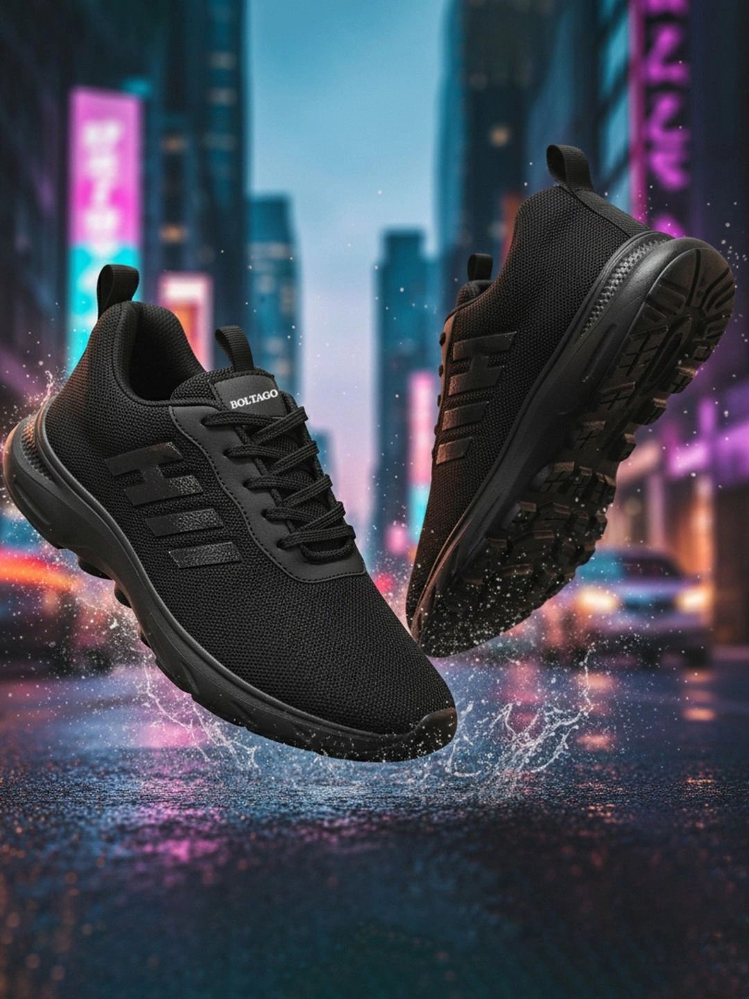 BOLTAGO Men Mesh Running Non-Marking Shoes